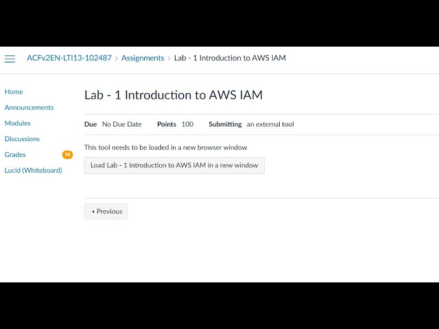 Lab   1 Introduction to AWS IAM || AWS Academy Cloud Foundations