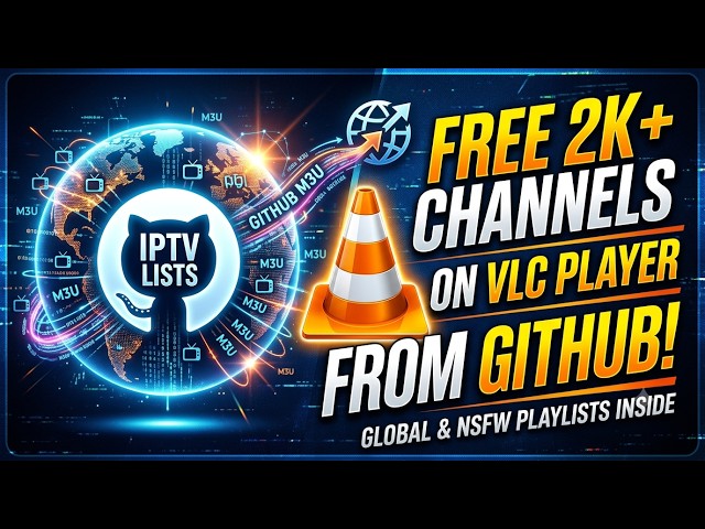 Free IPTV Playlist for VLC Player Official GitHub Link