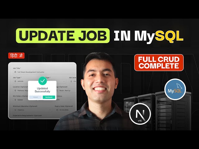 FINALLY SOLVED! 🔥 Edit Job Post + Prefill Form Working (CRUD Update Complete) | #64