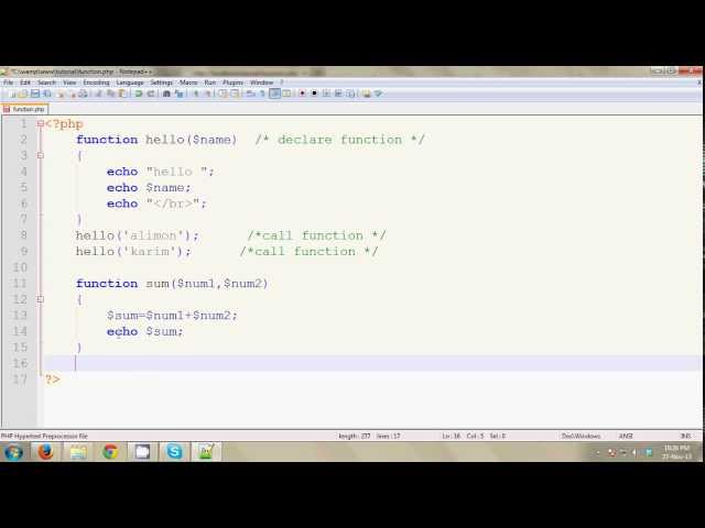 php bangla tutorial #29(function#1)