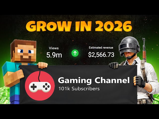 How to Grow a Gaming Channel in 2026 (FAST GROWTH STRATEGY) 
