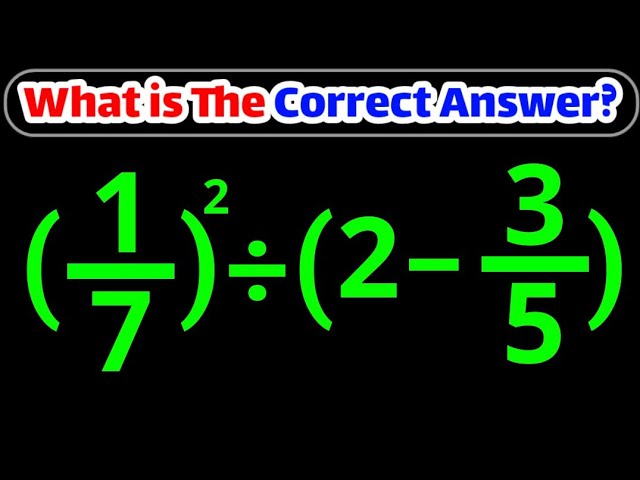 Only Math Geniuses Solve This Math Question Correctly!