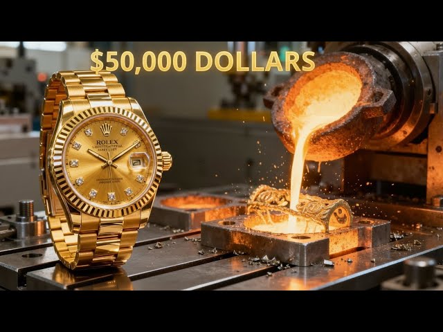 Inside the Making of a $50,000 Solid Gold Rolex (Full Factory Process!)