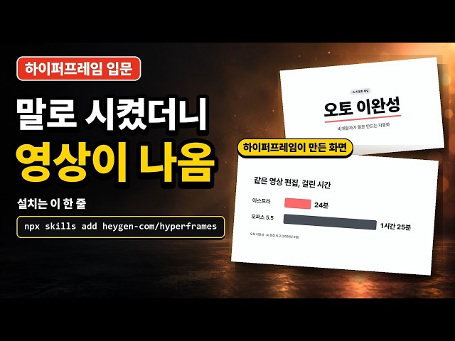 하이퍼프레임, 설치는 한 줄이고 주문은 세 가지면 됩니다 — 길이·범위·조건