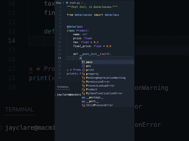 Python 3 |  Post Initialisation in Dataclasses can be Remarkably Useful! #coding #programming