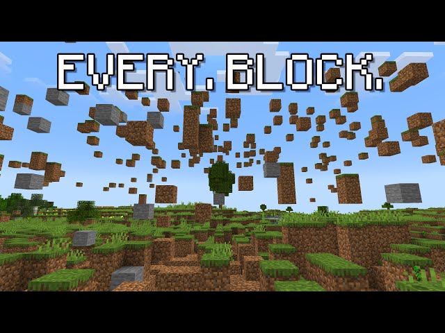 Minecraft, But The World Is Floating Away