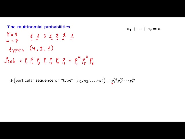 L04.9 Multinomial Probabilities