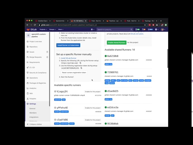 GitLab on OpenShift Demo