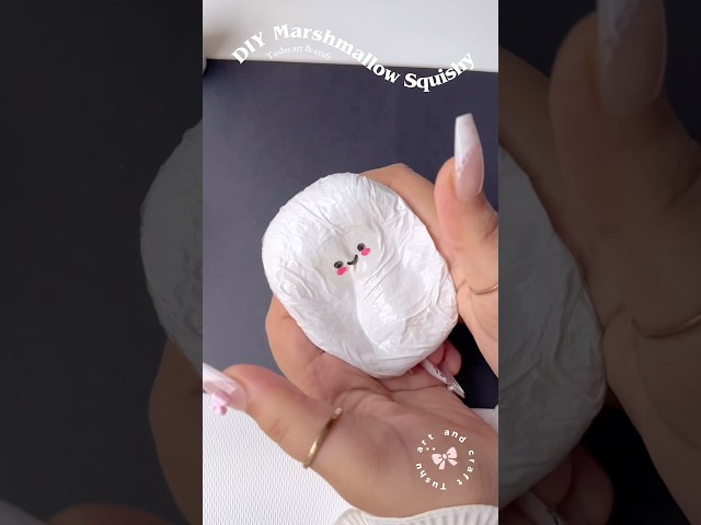How to Make a cute Marshmallow SQUISHY! 😱😳 DIY Squishy Tutorial #diy #squishy