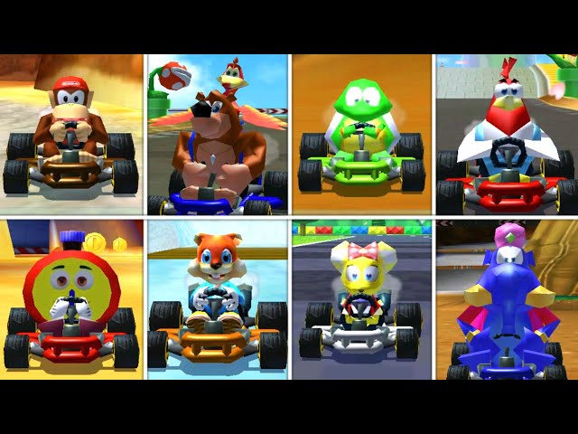 Diddy Kong Racing Characters in Mario Kart 7!