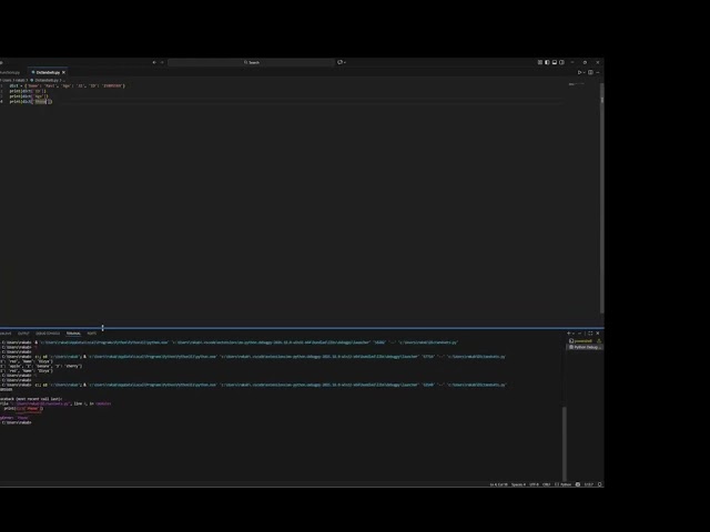 Dictionary & Sets in Python