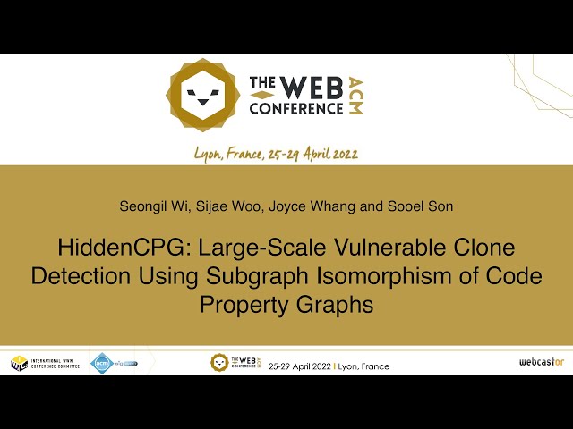 HiddenCPG: Large-Scale Vulnerable Clone Detection Using Subgraph Isomorphism of Code Property Graphs