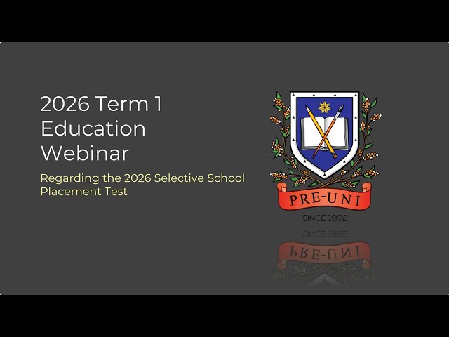 2026 Selective High School Placement Test | Expert Writing & Thinking Skills Strategy Webinar
