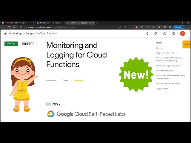Monitoring and Logging for Cloud Functions | GSP092 | #qwiklabs