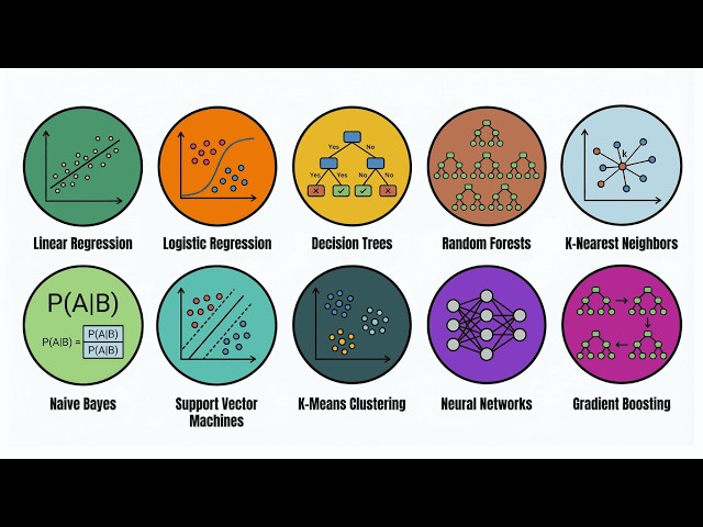 Every Machine Learning Algorithm Explained in 12 Minutes