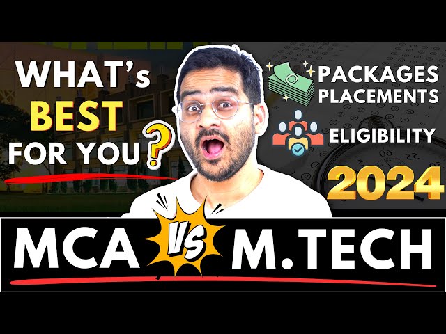 💥MCA or MTech? Which is Best? MCA vs MTech! Career, Jobs, Placements? #MCA #MTech #MCAJobs #MCA2024