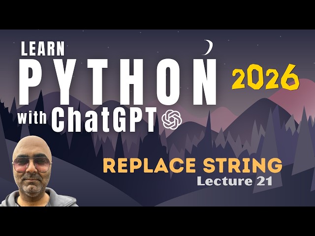 Python Programming Tutorial for Beginners | Replace a string