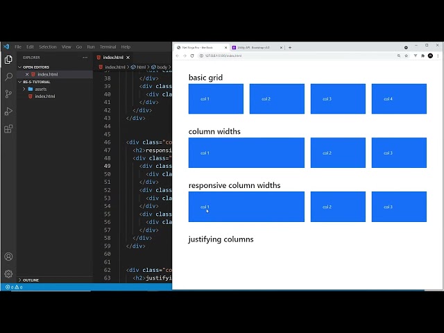 Bootstrap 5 Crash Course Tutorial #7 - Grid Layout (part 1)_final