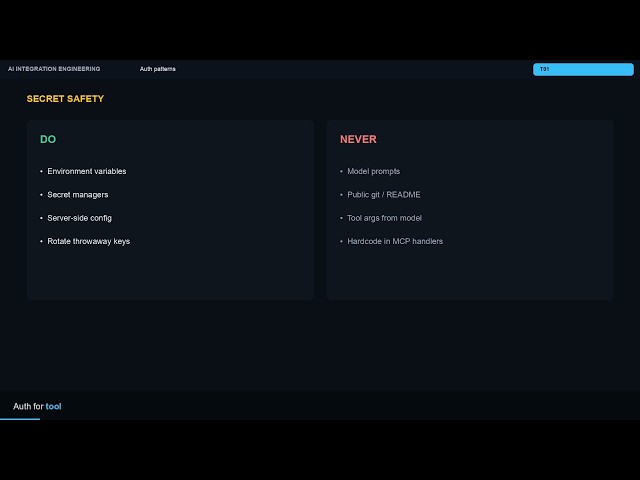 Auth patterns — Course Lesson M1-V03