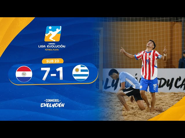 HIGHLIGHTS | PARAGUAY vs. URUGUAY | CONMEBOL EVOLUTION BEACH SOCCER LEAGUE SOUTH ZONE - U20