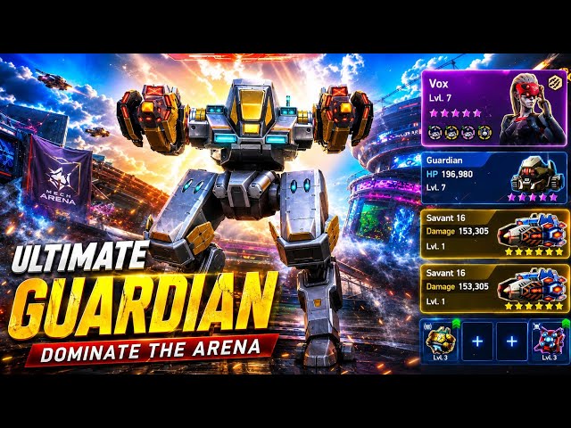 Old Boss Guardian Becomes Beast with Savant | Mech Arena 