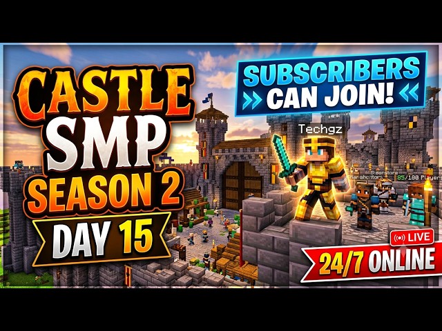 NEW PUBLIC SMP LIVE 🔥 | JOIN NOW! | 24/7 ONLINE Minecraft SMP