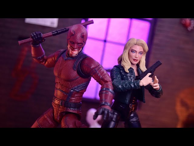 My Upgraded Marvel Legends Daredevil: Born Again Daredevil & Karen Page Custom Action Figure Review