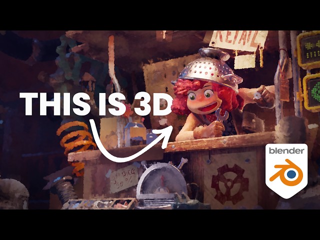 1-Click RENDER to PAINTING: Blender's NEW Paint Filter in 6 minutes