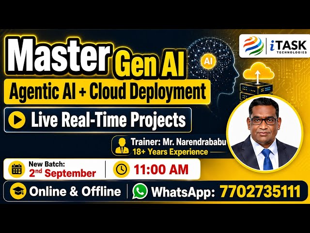 Master Gen AI & Agentic AI with Cloud Deployment | RAG, LangChain, LLMOps