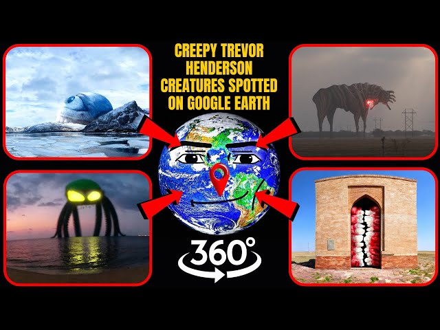 VR 360° - Creepy Trevor Henderson Creatures Spotted on Google Earth!