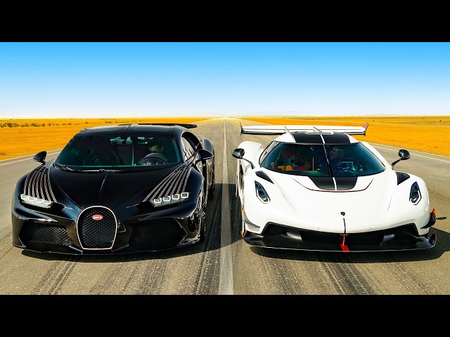 Koenigsegg Jesko v Bugatti Chiron Super Sport: DRAG RACE