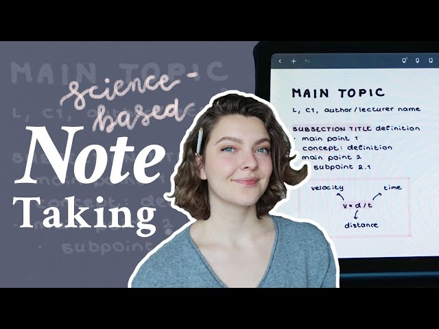 Take notes in the best way *according to science* | Tips from an Educational Sciences student