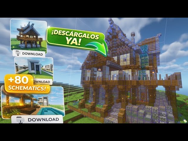 CONSTRUYE CON Litematica/Holoprint SUPER FACIL. 👉🏻Minecraft Bedrock 👈🏻 NO LAG