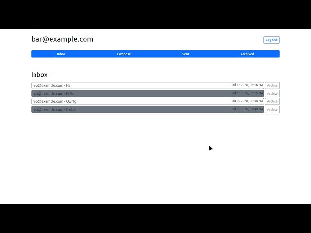 CS50 Mail Project