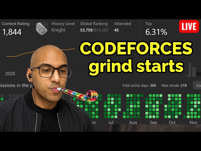 Not ending until I solve codeforces question live