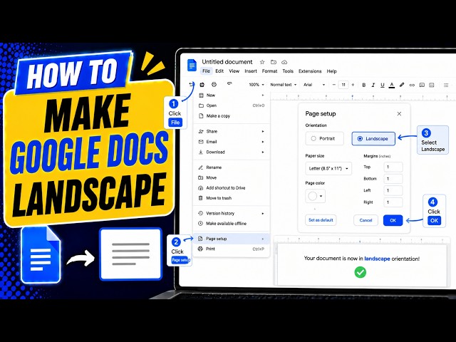 How to Make Google Docs Landscape [ step-by-step ]