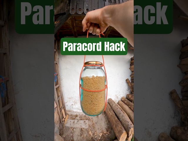 Genius Paracord Hack Everyone Should Know! (Save Your Glass Jars!)