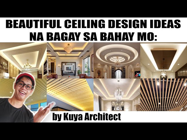BEAUTIFUL CEILING DESIGNS NA BAGAY SA BAHAY MO.  by Kuya Architect. Kisame designs vlog.