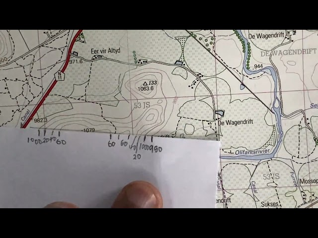 Geography mapwork: Cross section/mapping Exam Question