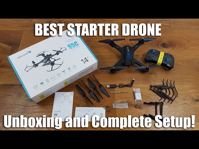SNAPTAIN S5C WiFi FPV 720P HD Unboxing and Complete Setup for Beginners