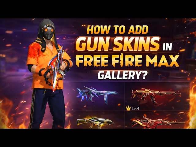 How To Add Gun Skins In Free Fire Max Gallery | FF Max Gun Skin Show Trick 2026