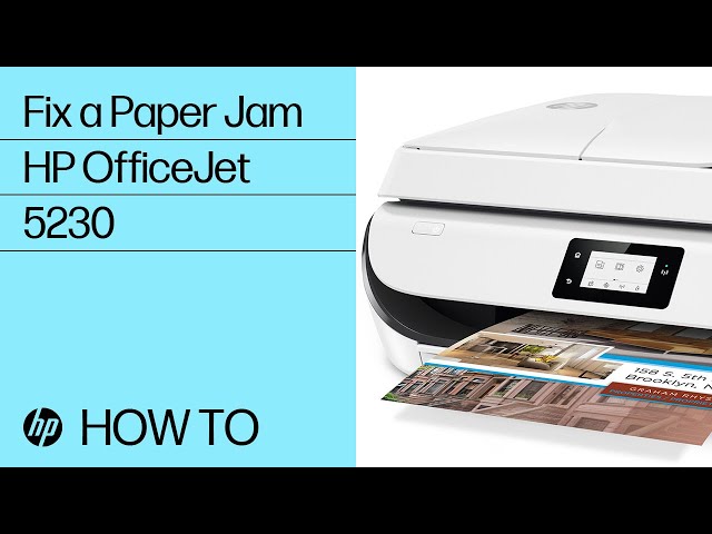 Fix a Paper Jam | HP OfficeJet 5200, 5230 Printers | HP
