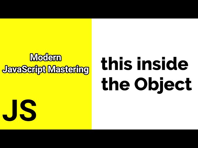 This inside the Object || Javascript ES6 tutorial for beginners || Time For Code