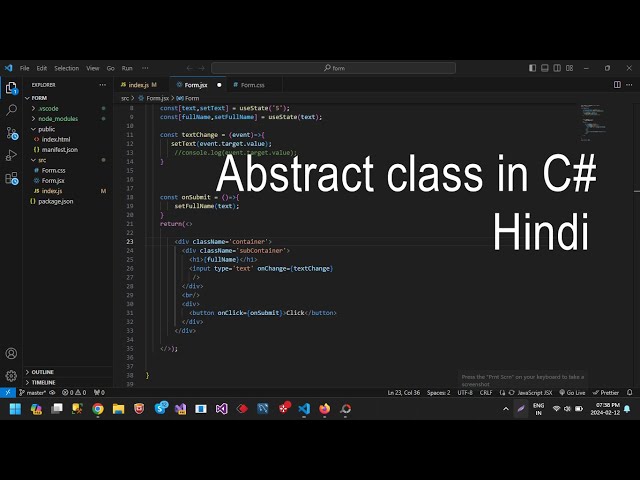 Abstract Class in C# | How to Create Abstract Classes and Abstract Methods