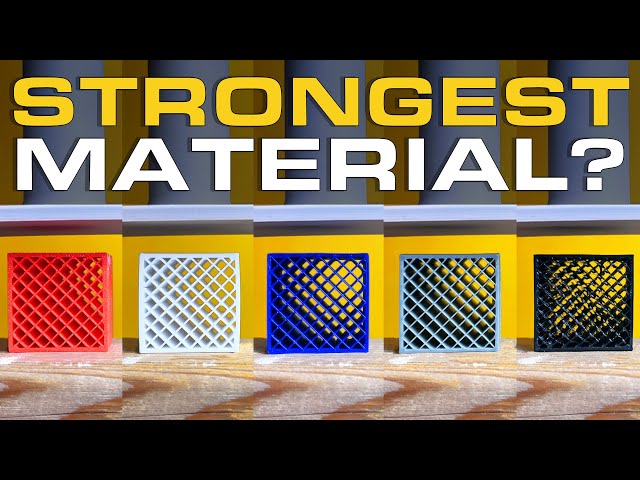 How Strong Are Common 3D Printing Materials?