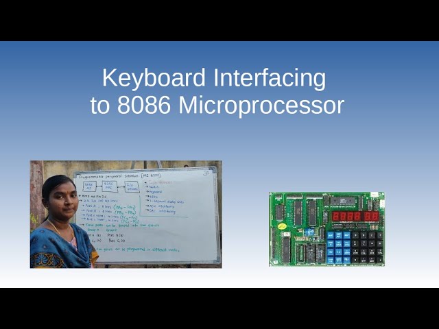 Keyboard Interfacing to 8086