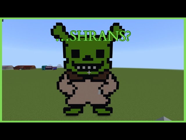 Minecraft Tutorial: How To Make Shrek Sans!