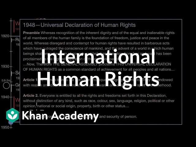 International Human Rights | 1450 - Present | World History | Khan Academy