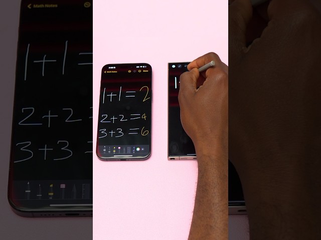iPhone 15 Pro Max New Calculator  vs Galaxy S24 Ultra S-PEN