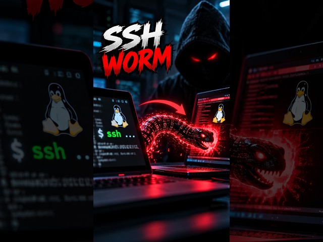 I Built an SSH Worm 🐛💀 #worms #malware #viruses #cybersecurity
